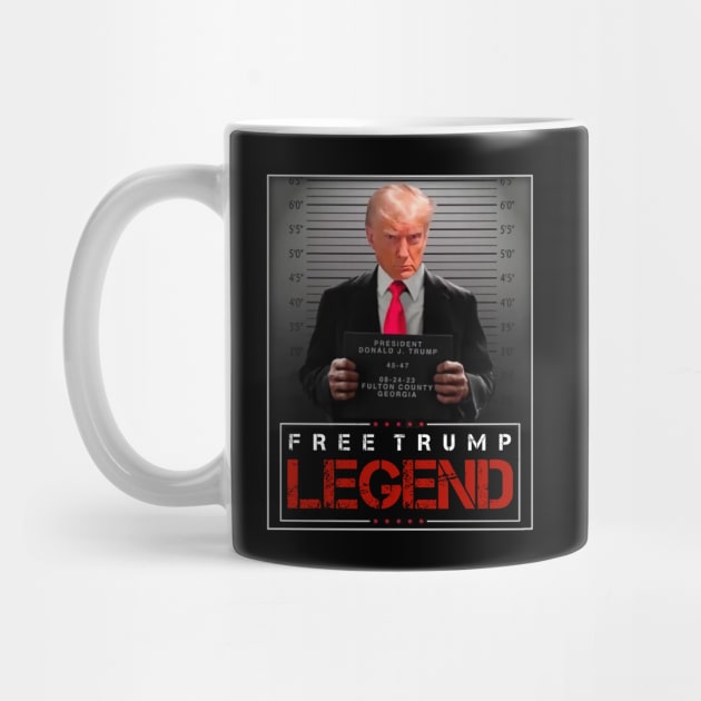 Free Trump Legend Mugshot by BUBBLEMOON